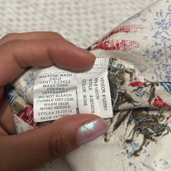 Legacy Falls Snap Sleeveless American Flag Rodeo Cowboy Top - Picture 14 of 14